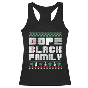 African American Family Christmas Racerback Tank Top Dope Black Family Matching Ugly Xmas - African Pride