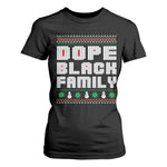 African American Family Christmas T Shirt For Women Dope Black Family Matching Ugly Xmas - African Pride