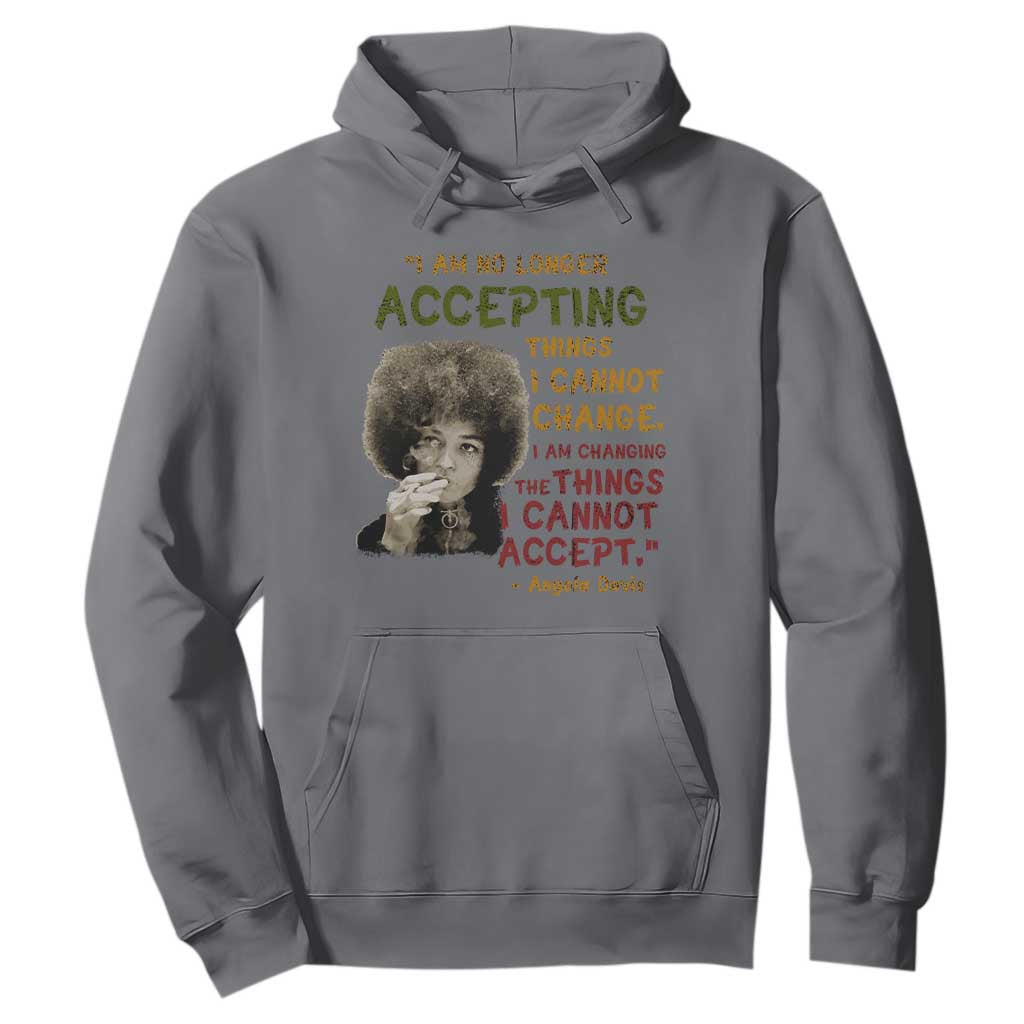 Black History Month Angela Davis Hoodie Black Panther Party Feminist Human Rights Inspirational Quote - African Pride