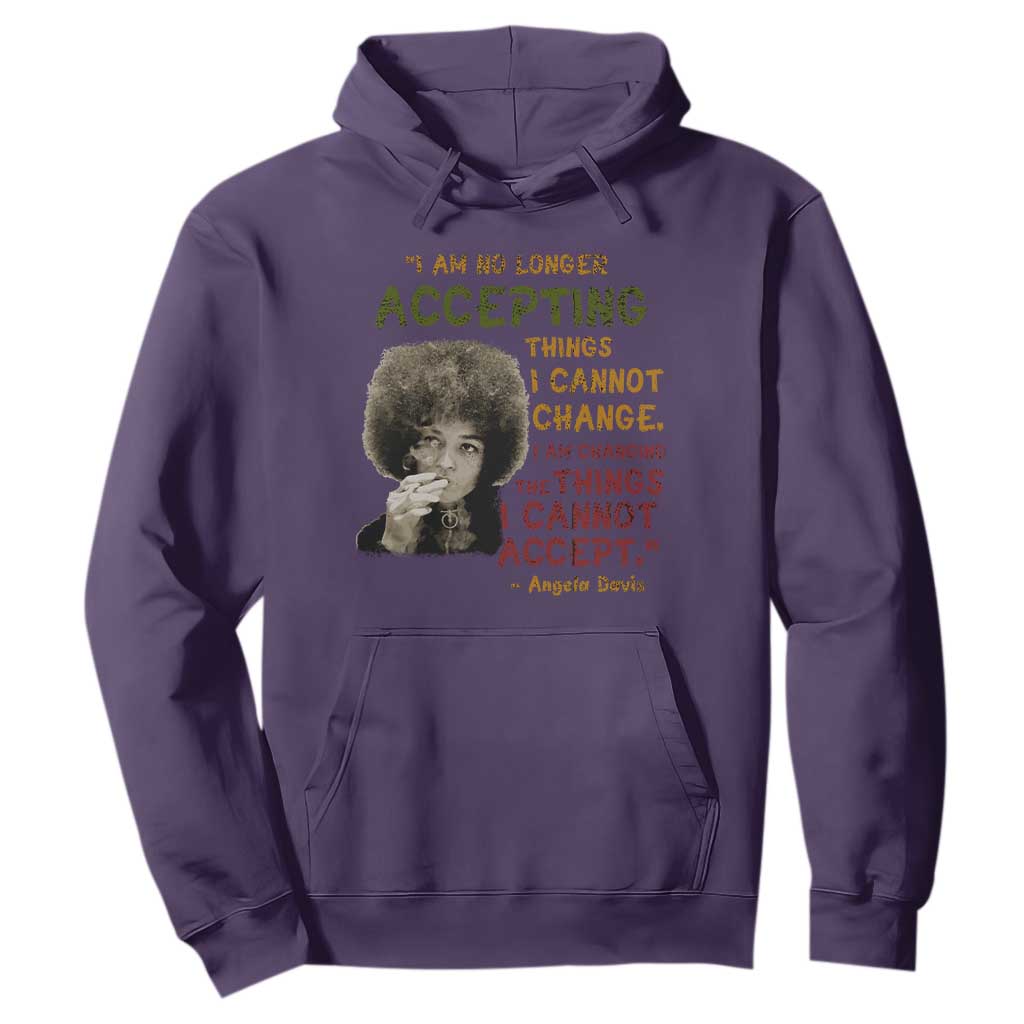 Black History Month Angela Davis Hoodie Black Panther Party Feminist Human Rights Inspirational Quote - African Pride