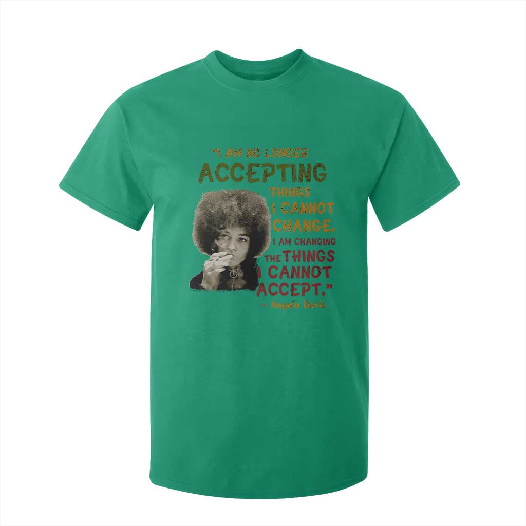 Black History Month Angela Davis T Shirt For Kid Black Panther Party Feminist Human Rights Inspirational Quote - African Pride