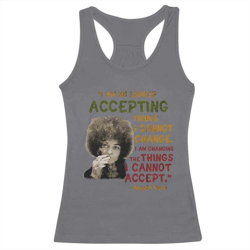 Black History Month Angela Davis Racerback Tank Top Black Panther Party Feminist Human Rights Inspirational Quote - African Pride