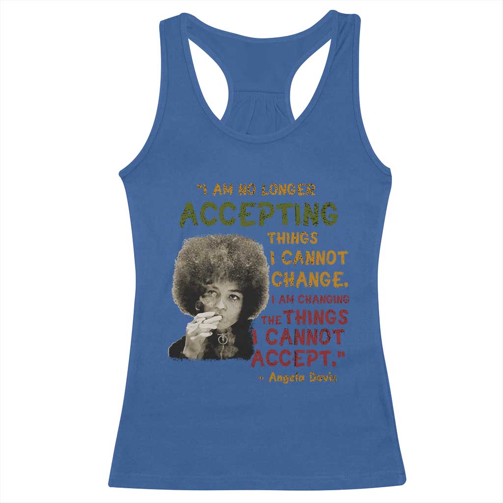 Black History Month Angela Davis Racerback Tank Top Black Panther Party Feminist Human Rights Inspirational Quote - African Pride