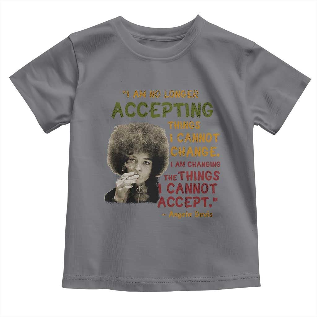 Black History Month Angela Davis Toddler T Shirt Black Panther Party Feminist Human Rights Inspirational Quote - African Pride