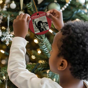 Black History Month Angela Davis Christmas Ornament Raise Your Voice Feminist Human Rights - African Pride