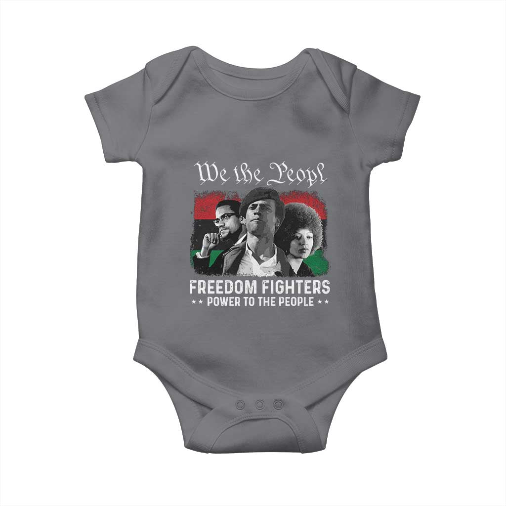Vintage Black Panther Party Baby Onesie Huey P. Newton Malcolm X Angela Davis Black History - African Pride