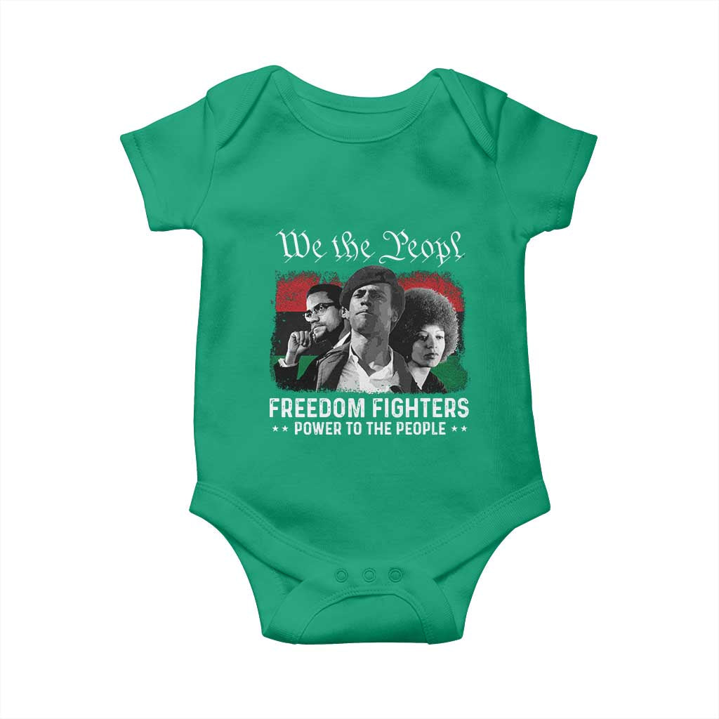 Vintage Black Panther Party Baby Onesie Huey P. Newton Malcolm X Angela Davis Black History - African Pride