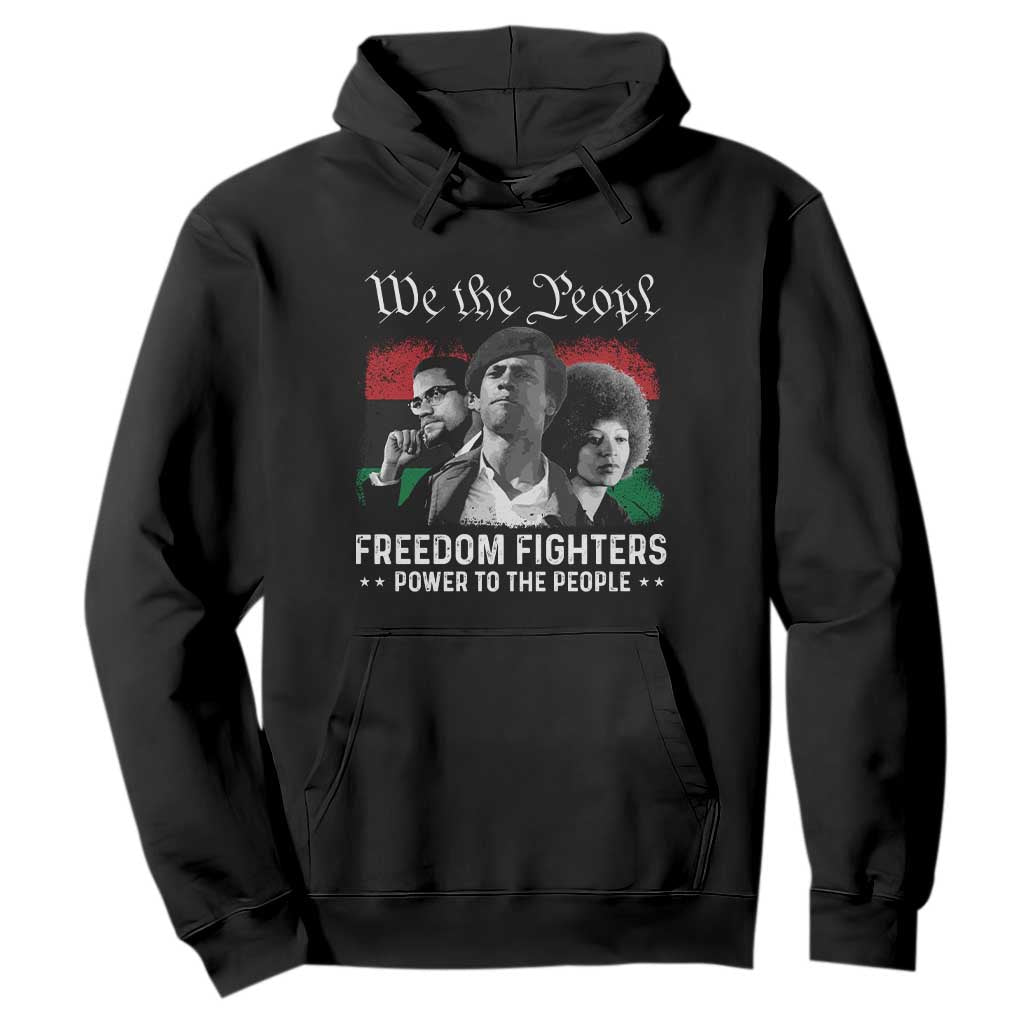 Vintage Black Panther Party Hoodie Huey P. Newton Malcolm X Angela Davis Black History - African Pride