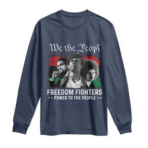 Vintage Black Panther Party Long Sleeve Shirt Huey P. Newton Malcolm X Angela Davis Black History - African Pride