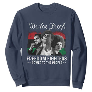 Vintage Black Panther Party Sweatshirt Huey P. Newton Malcolm X Angela Davis Black History - African Pride