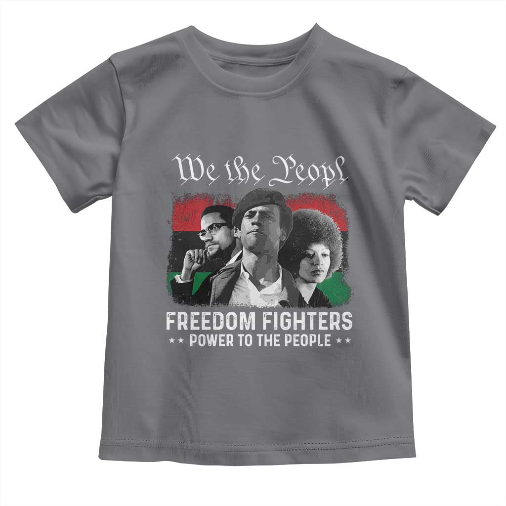 Vintage Black Panther Party Toddler T Shirt Huey P. Newton Malcolm X Angela Davis Black History - African Pride