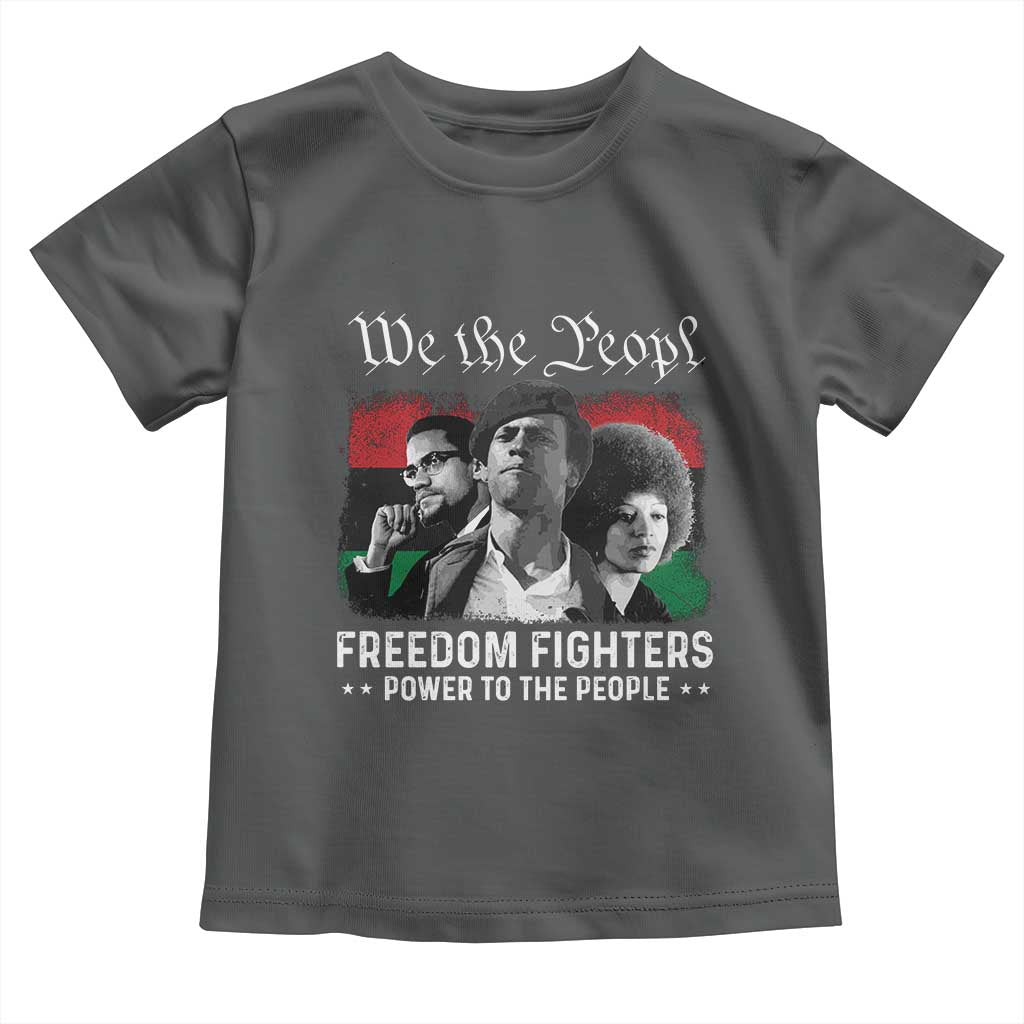 Vintage Black Panther Party Toddler T Shirt Huey P. Newton Malcolm X Angela Davis Black History - African Pride