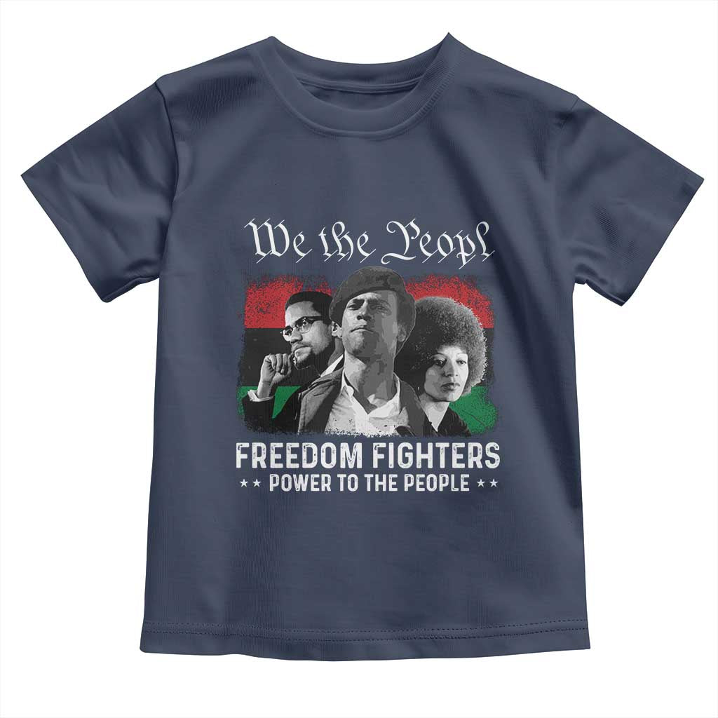 Vintage Black Panther Party Toddler T Shirt Huey P. Newton Malcolm X Angela Davis Black History - African Pride