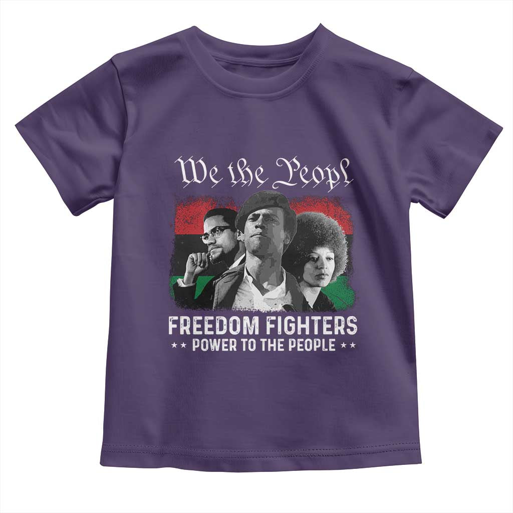 Vintage Black Panther Party Toddler T Shirt Huey P. Newton Malcolm X Angela Davis Black History - African Pride