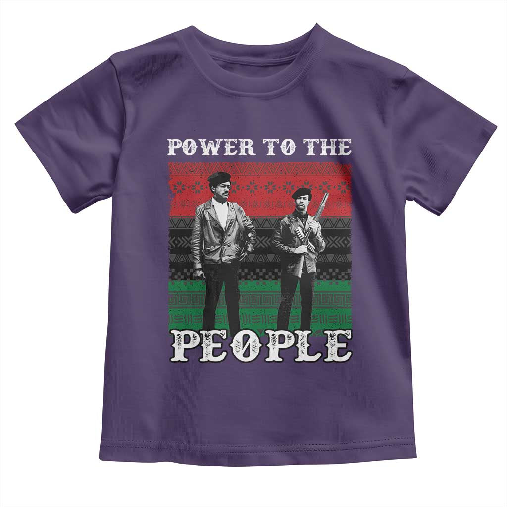 Vintage Black Panthers Party Toddler T Shirt Power To The People Self Defense Black History - African Pride