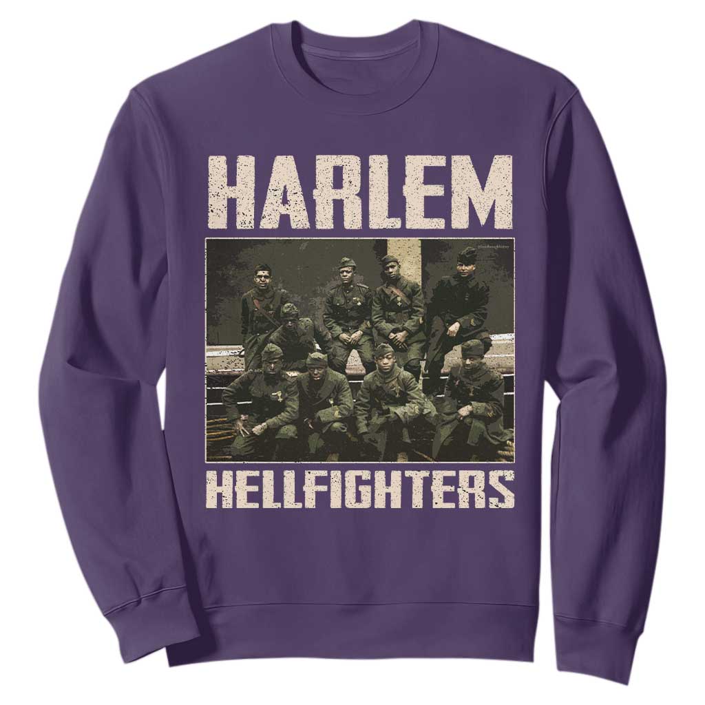 Halem Hellfighters Sweatshirt USA Black Military History Soldiers WWI WWII - African Pride
