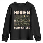 Halem Hellfighters Youth Sweatshirt USA Black Military History Soldiers WWI WWII - African Pride