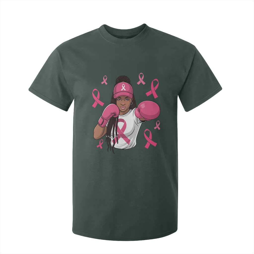 Black Women Fight Breast Cancer Awareness T Shirt For Kid Pink Ribbon African American