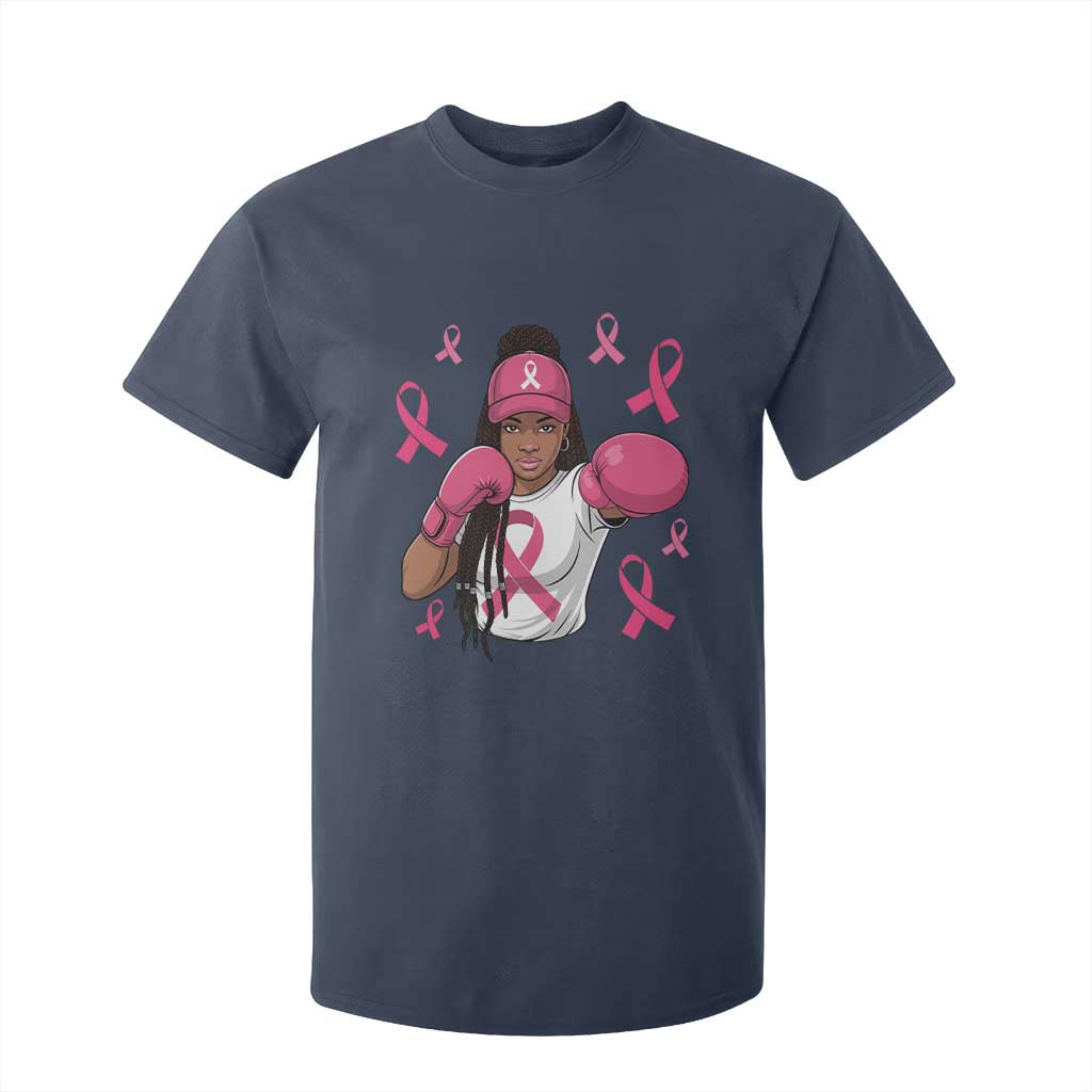 Black Women Fight Breast Cancer Awareness T Shirt For Kid Pink Ribbon African American
