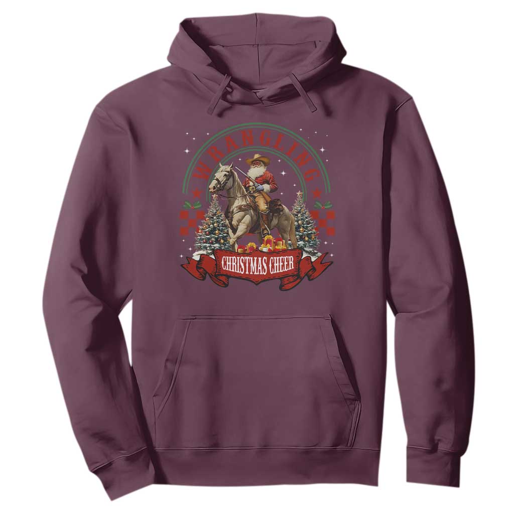 Western Christmas Hoodie Howdy Country Christmas Horse Xmas Cheer - African Pride
