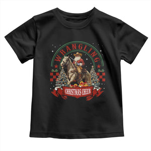 Western Christmas Toddler T Shirt Howdy Country Christmas Horse Xmas Cheer - African Pride