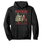 Western Christmas Hoodie Vintage 90s Cowboy Santa Claus Xmas Tree - African Pride