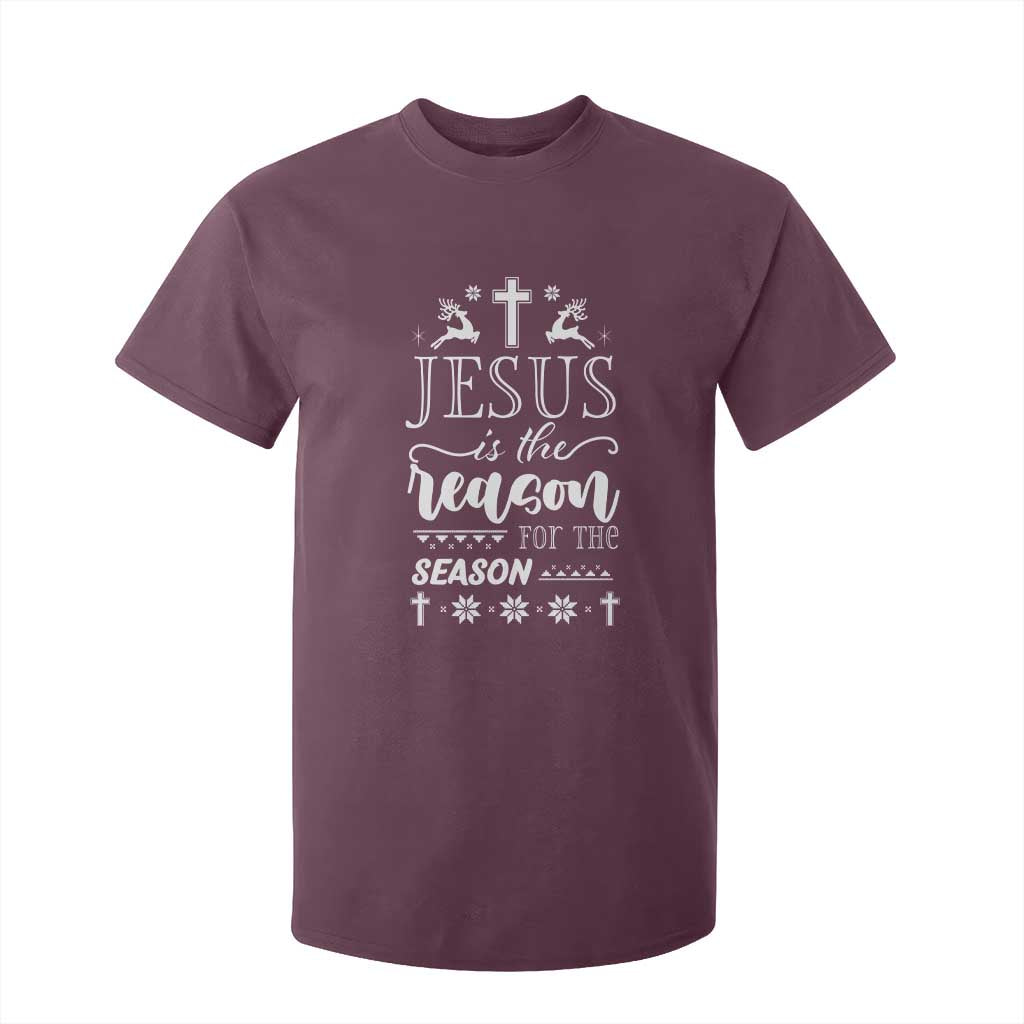 Christian Christmas T Shirt For Kid Jesus Is The Reason For The Season Xmas Faith - African Pride