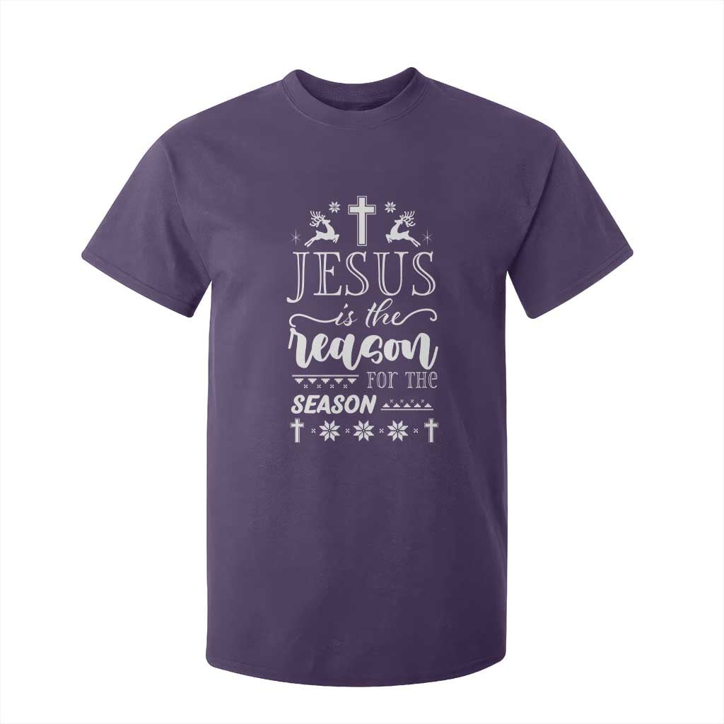 Christian Christmas T Shirt For Kid Jesus Is The Reason For The Season Xmas Faith - African Pride