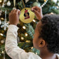 African American Xmas Christmas Ornament Black Santa Sassy Afro Queen Black Woman