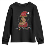 Sassy Afro Queen Black Woman Youth Long Sleeve Shirt Christmas Afro