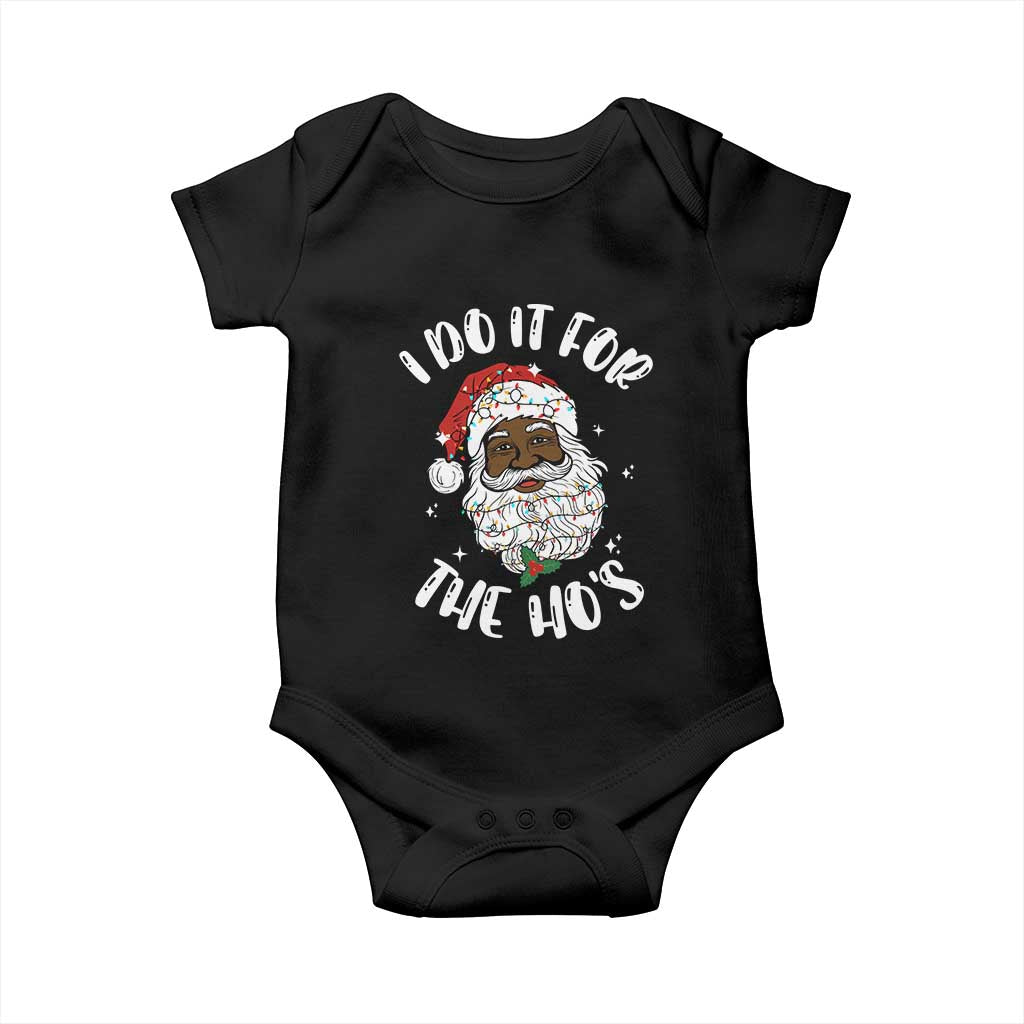 Funny Santa Claus Baby Onesie African American Xmas Vintage Black Santa - African Pride