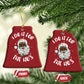 Funny Santa Claus Christmas Ornament Afro African American Xmas Vintage Black Santa