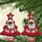 Funny Santa Claus Christmas Ornament Afro African American Xmas Vintage Black Santa