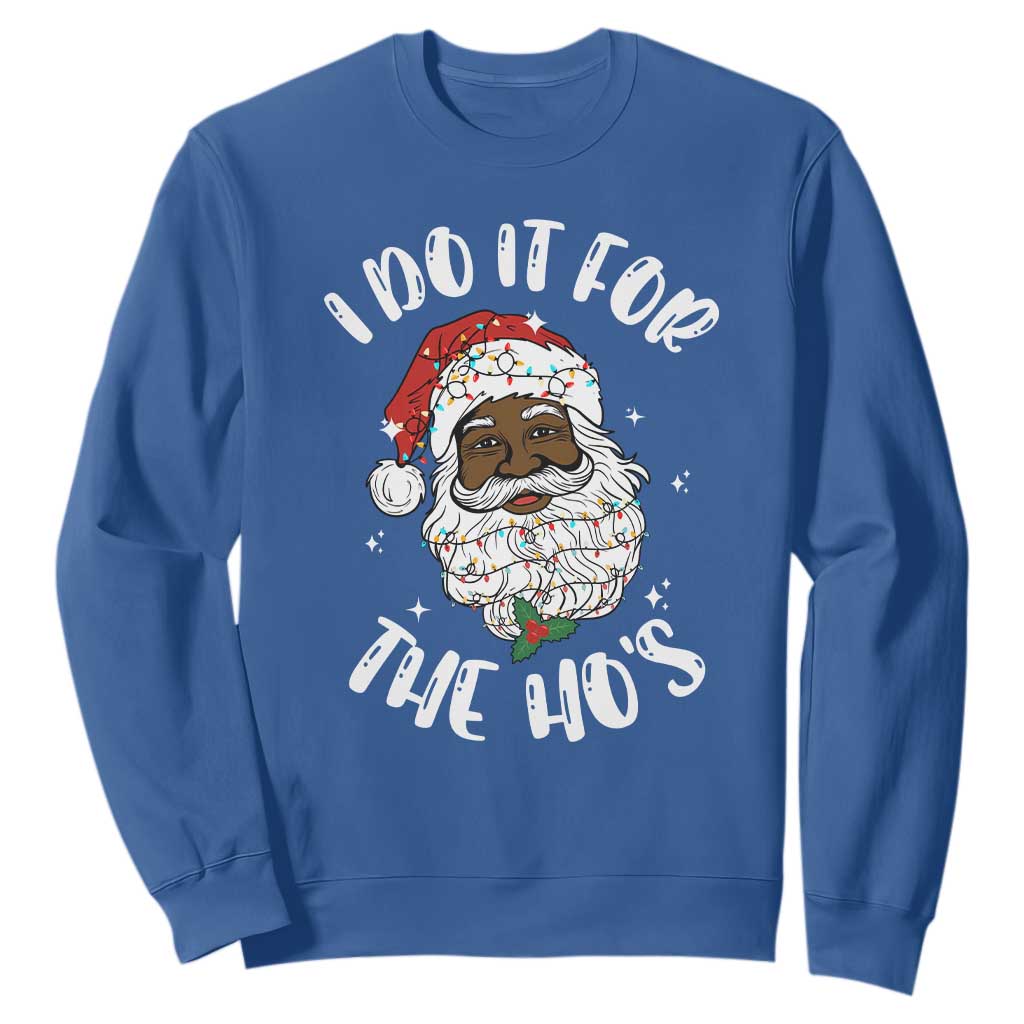 Funny Santa Claus Sweatshirt African American Xmas Vintage Black Santa - African Pride