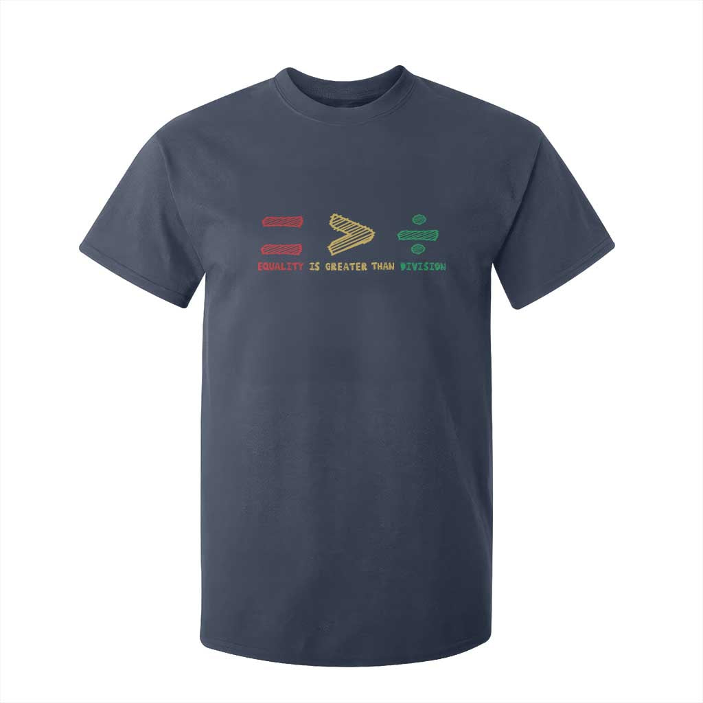 Juneteenth Equality Is Greater Than Division T Shirt For Kid Equal Rights Math Symbol