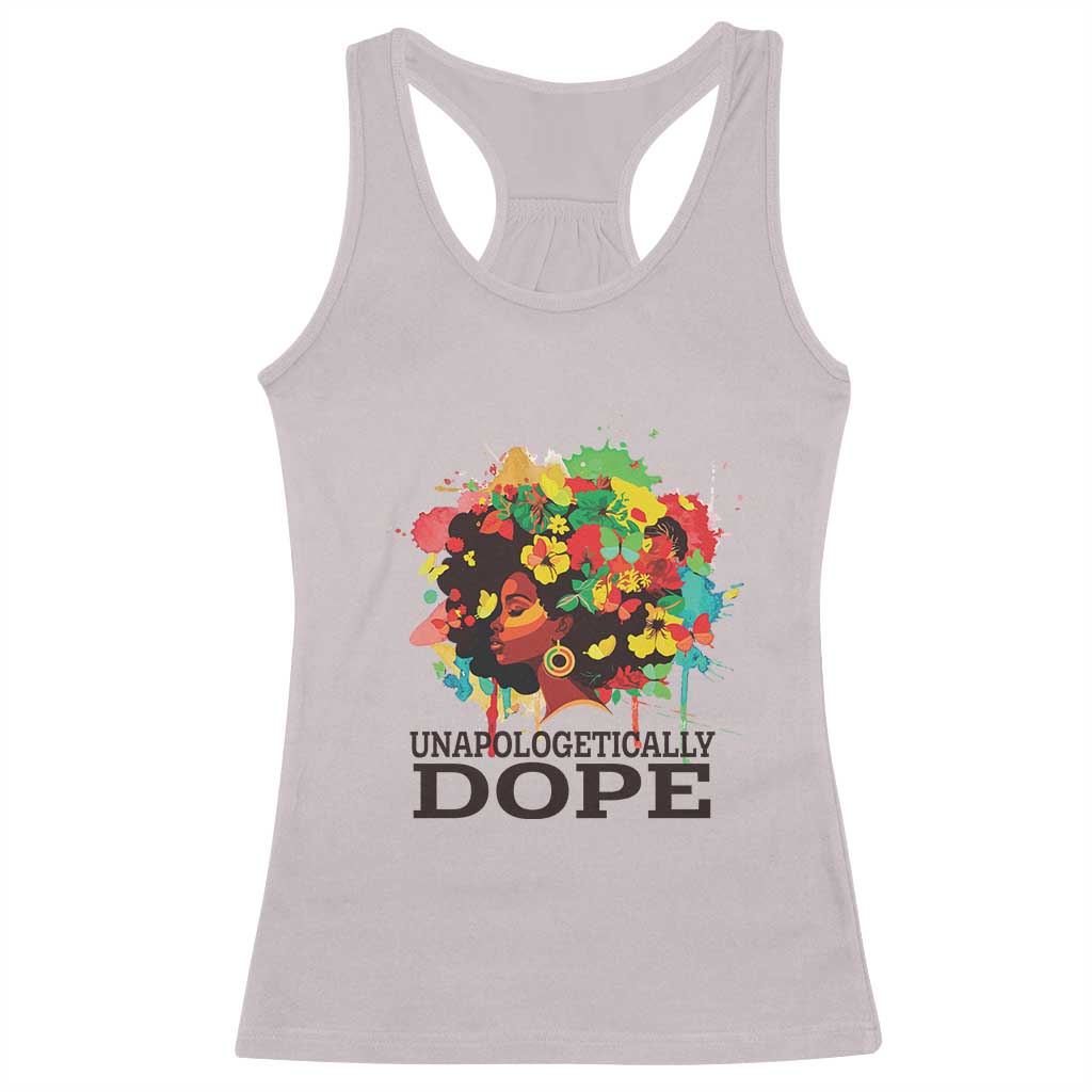 Juneteenth Day Racerback Tank Top Unapologetically Dope Black Women