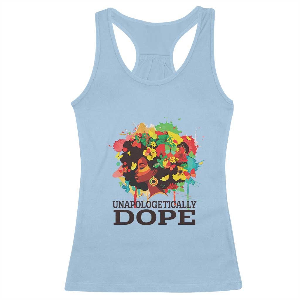 Juneteenth Day Racerback Tank Top Unapologetically Dope Black Women