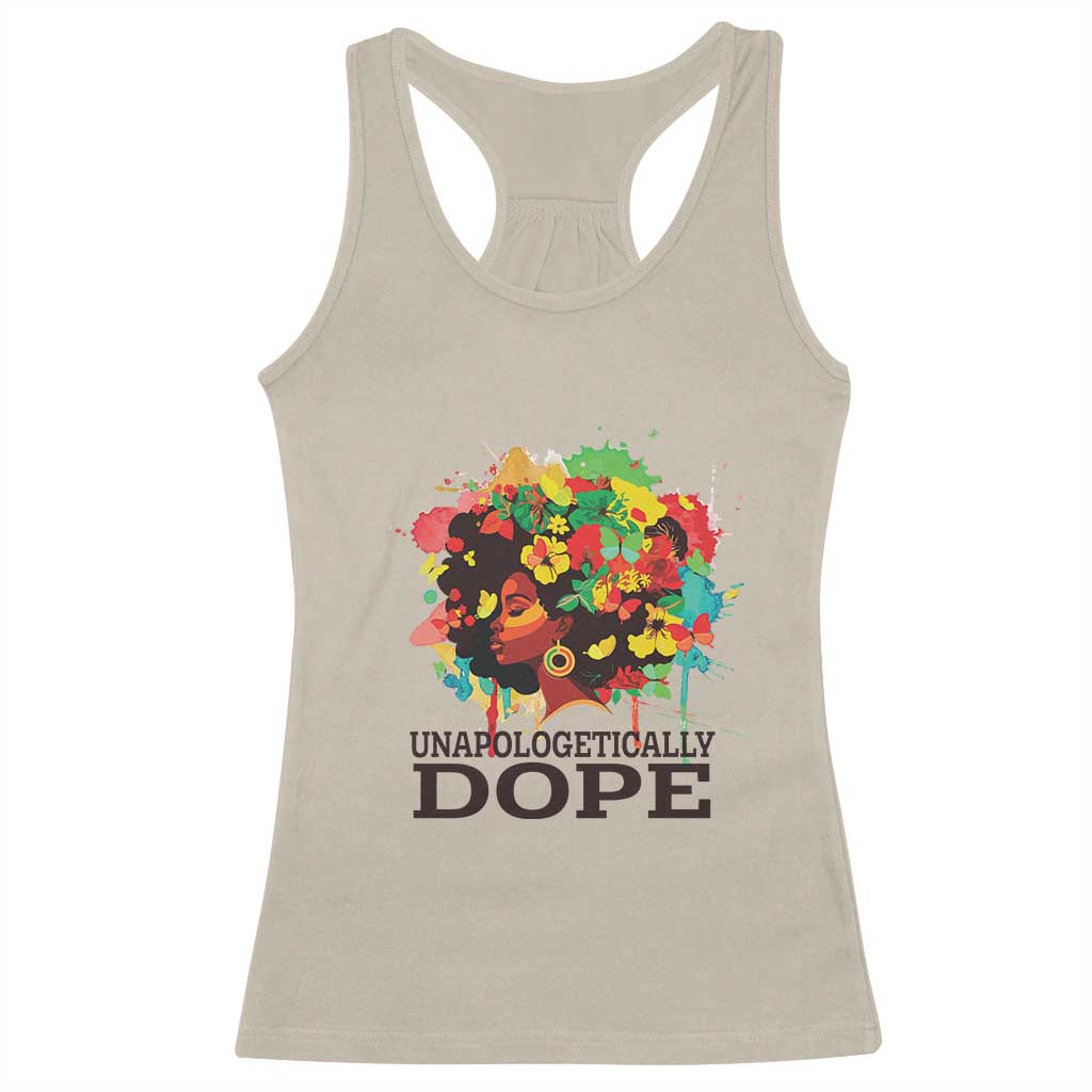 Juneteenth Day Racerback Tank Top Unapologetically Dope Black Women