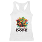 Juneteenth Day Racerback Tank Top Unapologetically Dope Black Women
