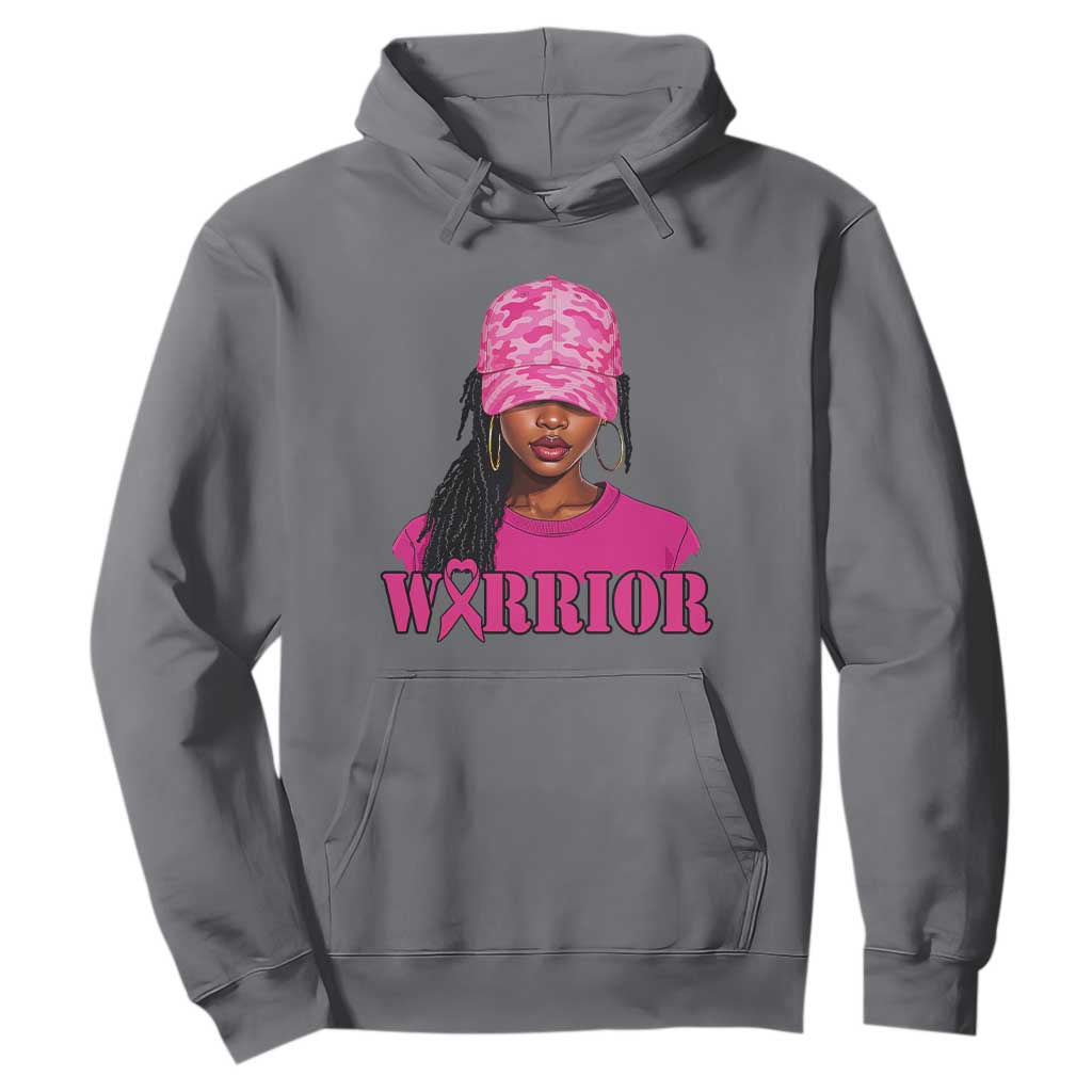 African American Warrior Breast Cancer Hoodie Pink Ribbon - African Pride