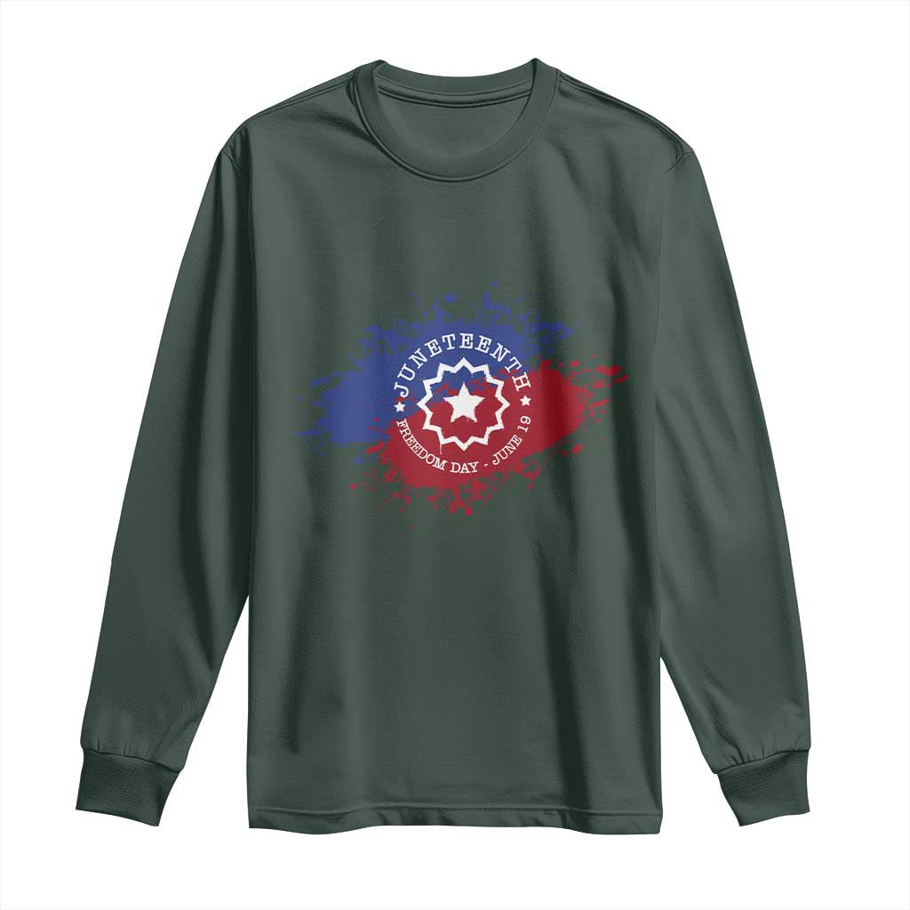 Juneteenth Freedom Day June 19 1865 Long Sleeve Shirt Juneteenth Flag
