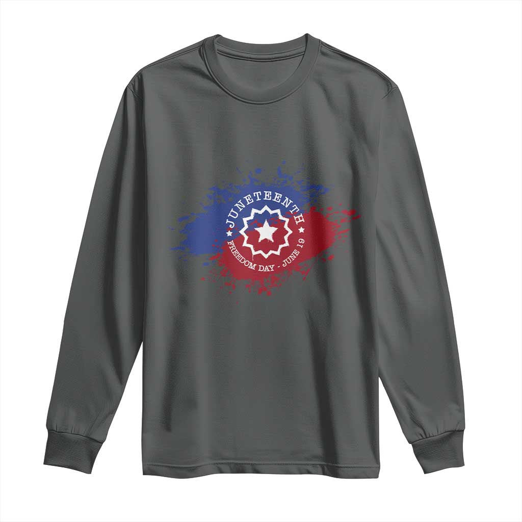 Juneteenth Freedom Day June 19 1865 Long Sleeve Shirt Juneteenth Flag