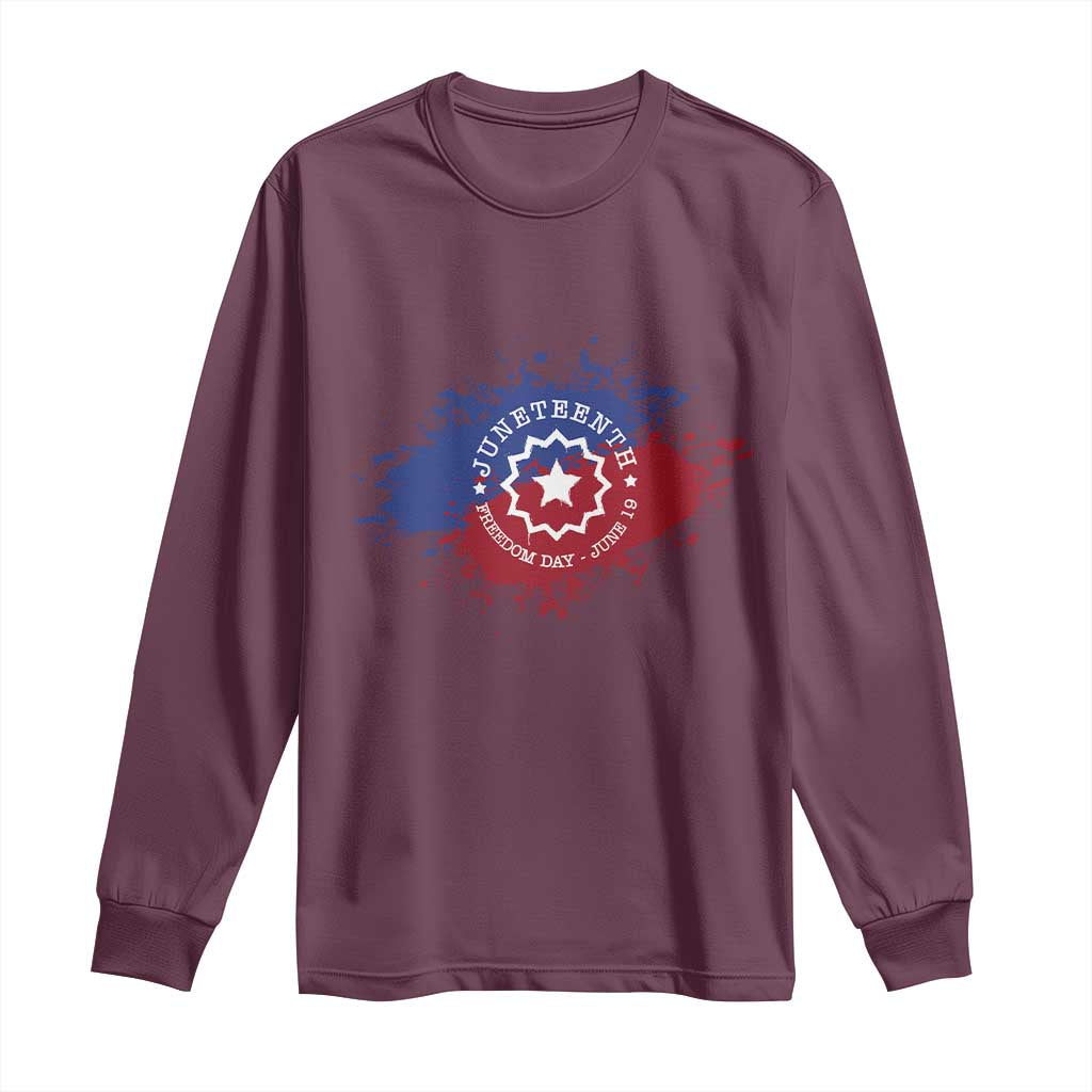 Juneteenth Freedom Day June 19 1865 Long Sleeve Shirt Juneteenth Flag