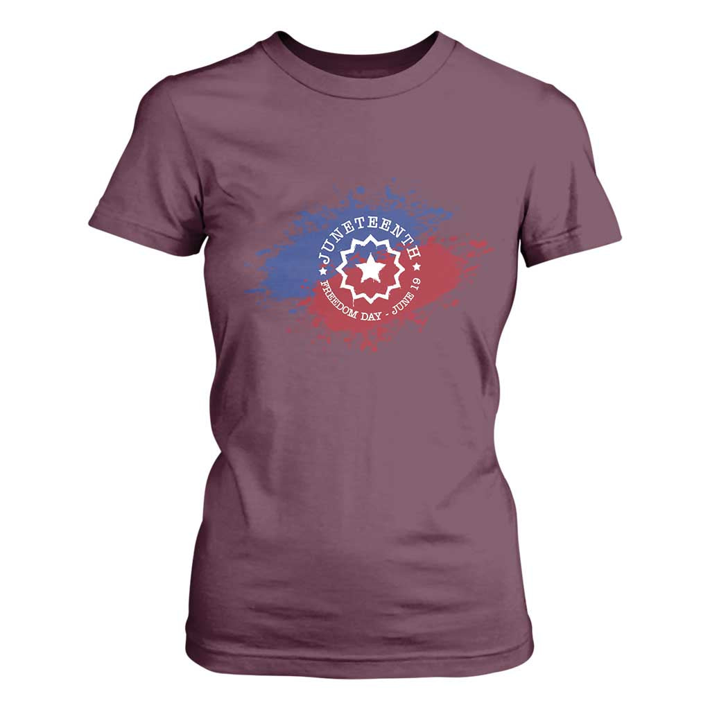 Juneteenth Freedom Day June 19 1865 T Shirt For Women Juneteenth Flag