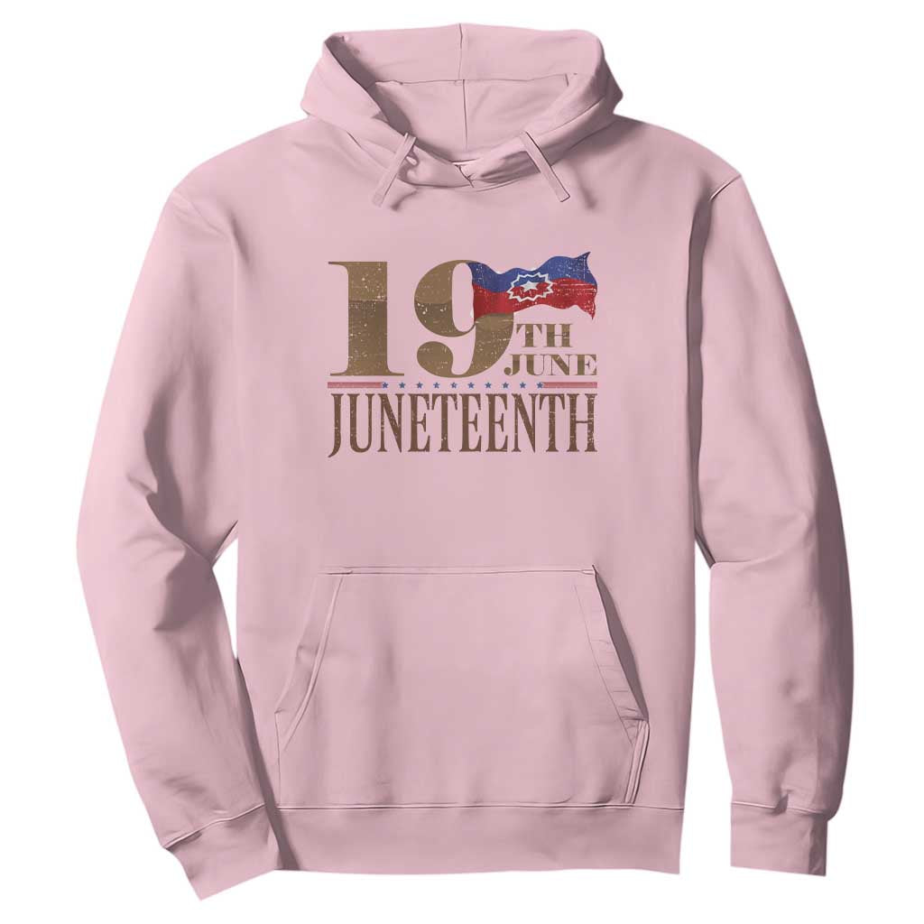 19th June Juneteenth Freedom Day Hoodie Juneteenth Flag
