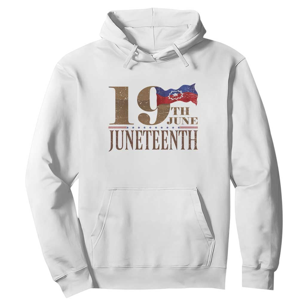 19th June Juneteenth Freedom Day Hoodie Juneteenth Flag