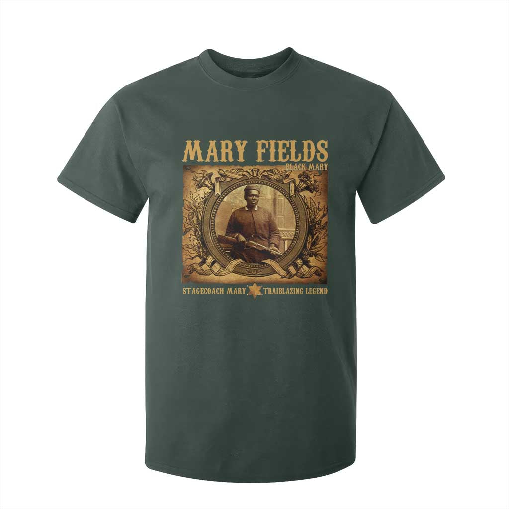 Mary Fields T Shirt For Kid Stagecoach Mary Trailblazing Legend Black Cowgirl