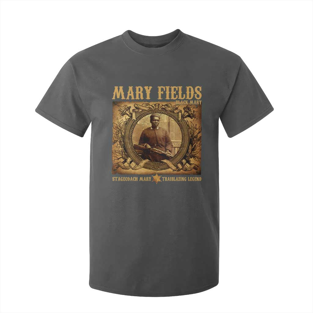 Mary Fields T Shirt For Kid Stagecoach Mary Trailblazing Legend Black Cowgirl