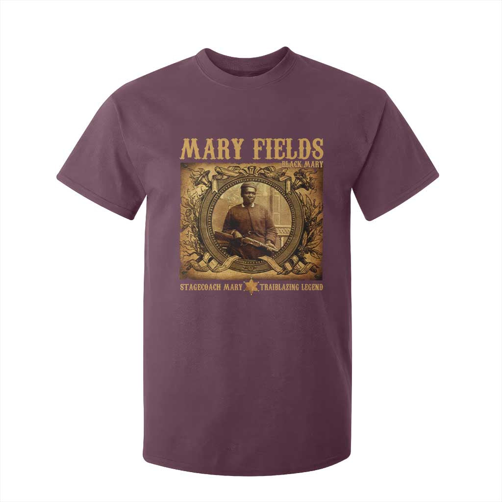 Mary Fields T Shirt For Kid Stagecoach Mary Trailblazing Legend Black Cowgirl