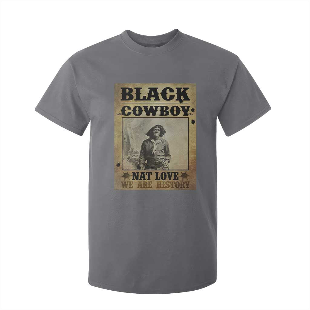 Black Cowboy Nat Love T Shirt For Kid Black History Month